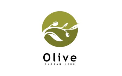 Olive oil logo design vector template 0