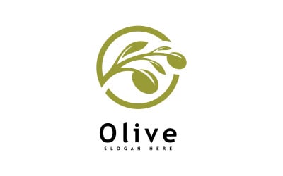 Olive oil logo design vector template 11