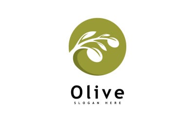 Olive oil logo design vector template 12
