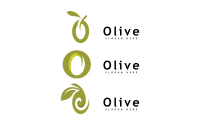 Olive oil logo design vector template 16