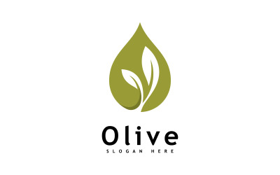 Olive oil logo design vector template 1
