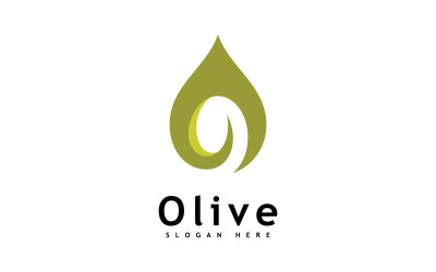 Olive oil logo design vector template 2