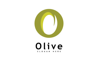 Olive oil logo design vector template 5