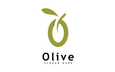 Olive oil logo design vector template 6