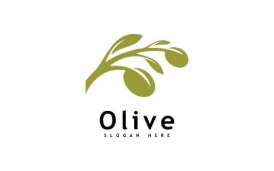 Olive oil logo design vector template 7