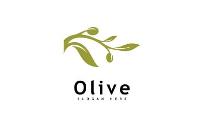 Olive oil logo design vector template 8