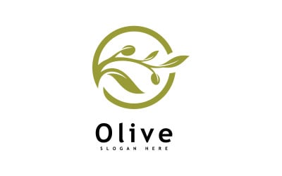 Olive oil logo design vector template 9
