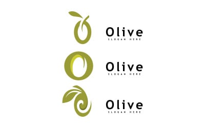 Olivenöl-Logo-Design, Vektorvorlage 16