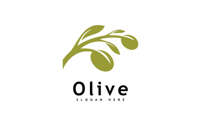 Szablon wektorowy projektu logo oliwy z oliwek 7