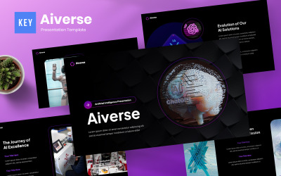 Aiverse - Plantilla de presentación de inteligencia artificial