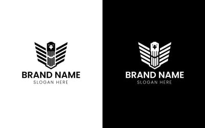Eagle pillar mascot logo-11-492