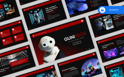 Gunitech - Technologie Keynote-sjabloon