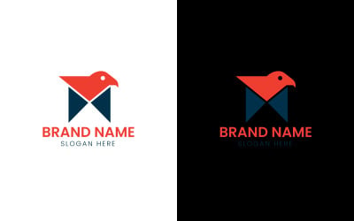 Letter M bird logo-11-495
