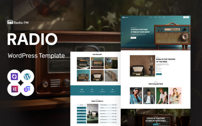 Radio FM - Modern Radio Och Show Schema WordPress Elementor Theme