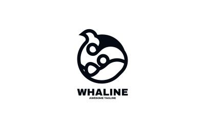 Szablon logo wieloryba