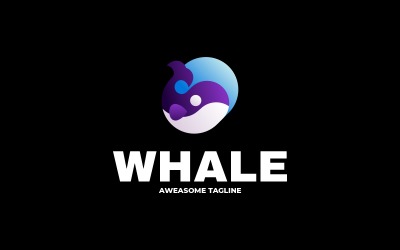 Whale Gradient Colorful Logo 2