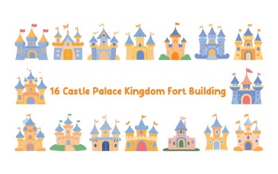 16 Castle Palace Kingdom Fort Building