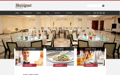 Kafe ve Restoran Duyarlı Joomla Şablonu