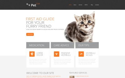 Responsivt Pet Club Drupal-mall #46694
