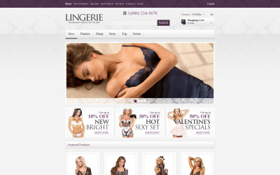Thème Zen Cart pour magasin de lingerie #46690