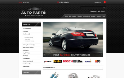 Thème Zen Cart pour site de pièces automobiles #46688