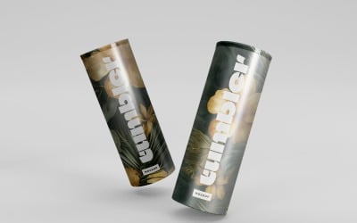 Tumbler Drinking Jar Mockup 09