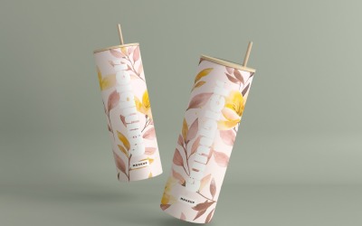 Tumbler Drinking Jar Mockup 64