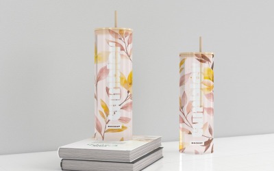 Tumbler Drinking Jar Mockup 67