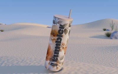 Tumbler Drinking Jar Mockup 70