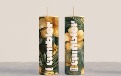 Tumbler Drinking Jar Mockup 77