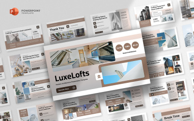 Luxelofts - Modern architektúra Powerpoint sablon