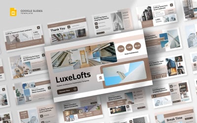 Luxelofts - Modern arkitektur Google Slides Mall