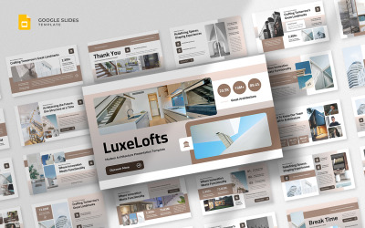 Luxelofts – Šablona Prezentací Google pro moderní architekturu