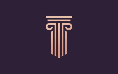 Szablon Logo Projektu Koncepcyjnego Filara Prawa Kreatywnego 9