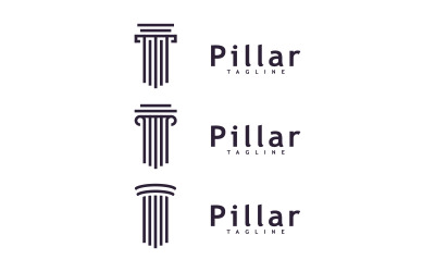 Szablon projektu logo Creative Law Pillar Concept 26