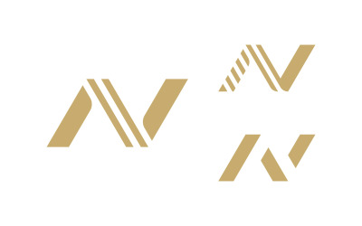 letter N logo design template 14