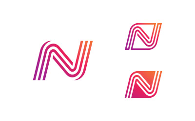 letter N logo design template 15