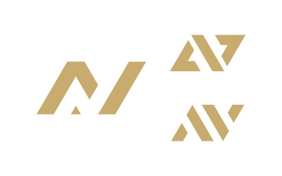 letter N logo design template 16
