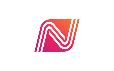 letter N logo design template 8
