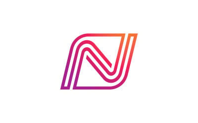 letter N logo design template 9