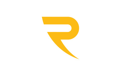 R Letter initials Logo vector template v0