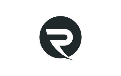 R Letter initials Logo vector template v11