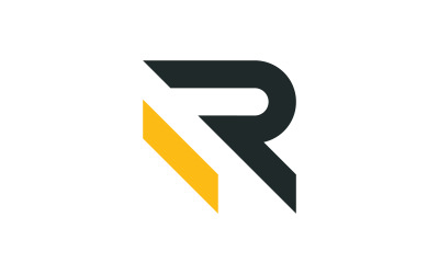 R Letter initials Logo vector template v12