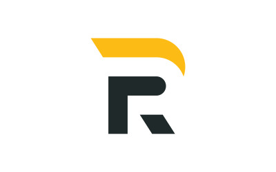 R Letter initials Logo vector template v3