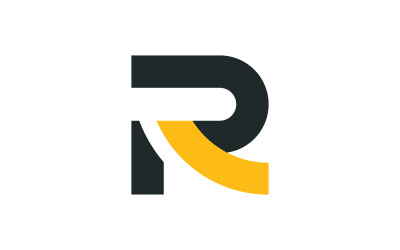 R Letter initials Logo vector template v8