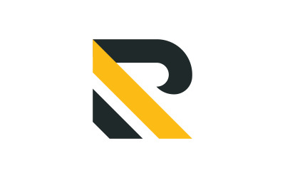 R Letter initials Logo vector template v9