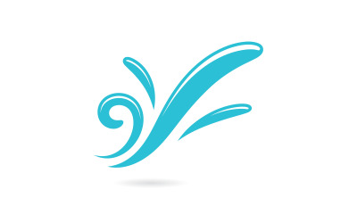 Water Splash symbol and icon Logo Template vector 2