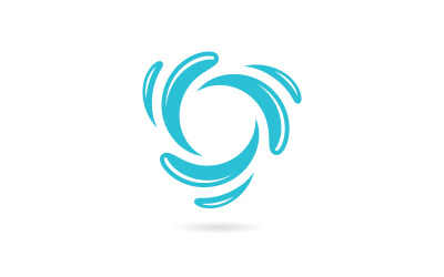 Water Splash symbol and icon Logo Template vector 3