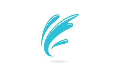 Water Splash symbol and icon Logo Template vector 4