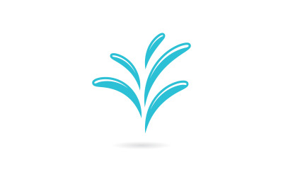 Water Splash symbol and icon Logo Template vector 6